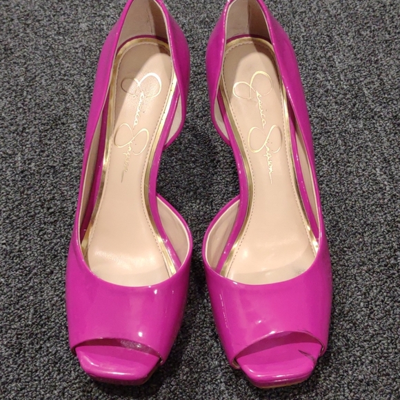 Pink peep toe heels - Picture 1 of 4